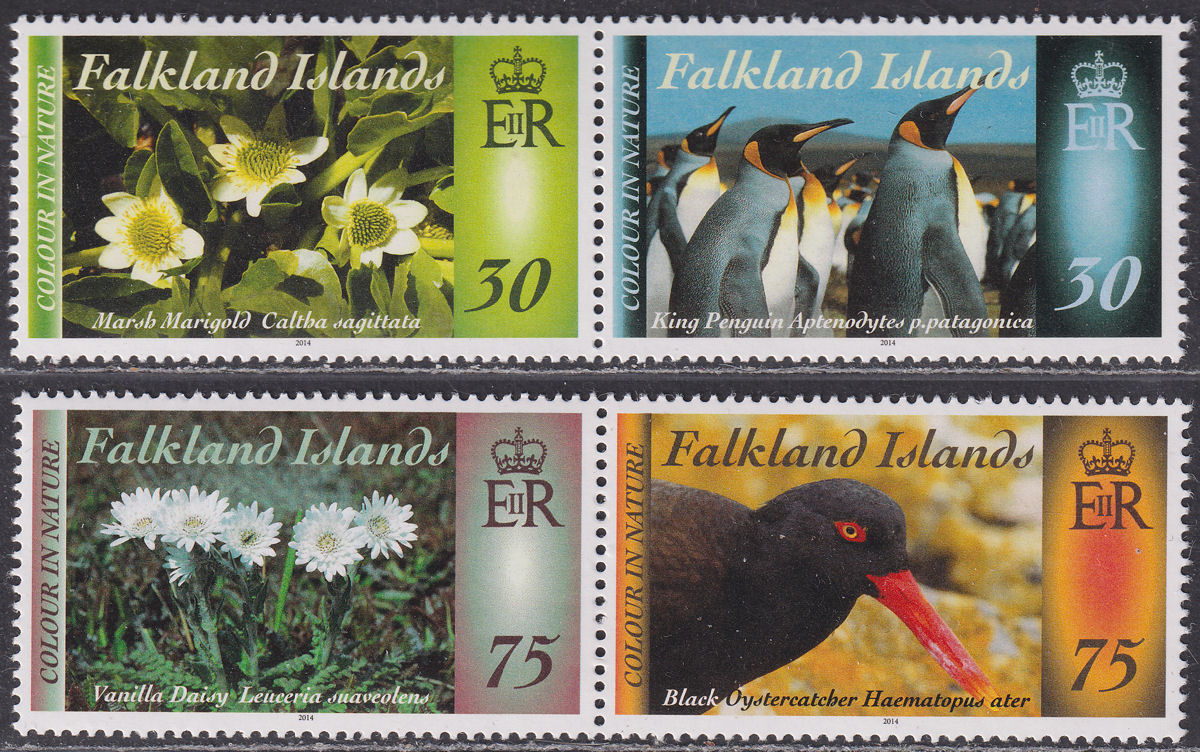 Falkland Islands 2014 QEII Colour in Nature (Part 3) Set UM Mint SG1296a-1298a