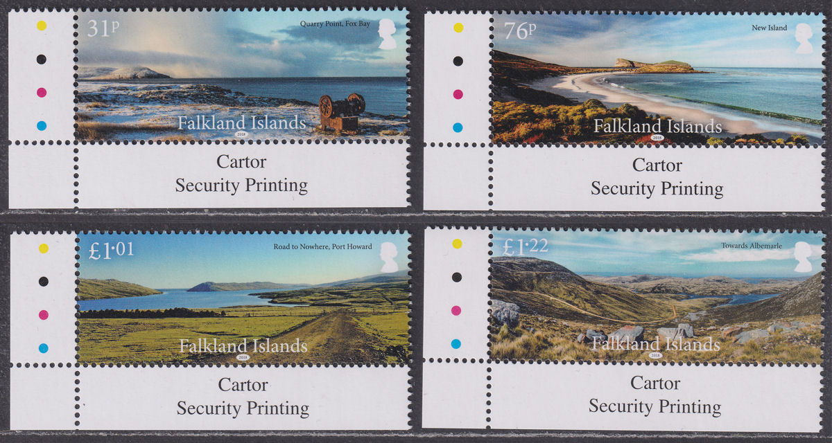 Falkland Islands 2018 QEII Landscapes Set UM Mint SG1422-1425