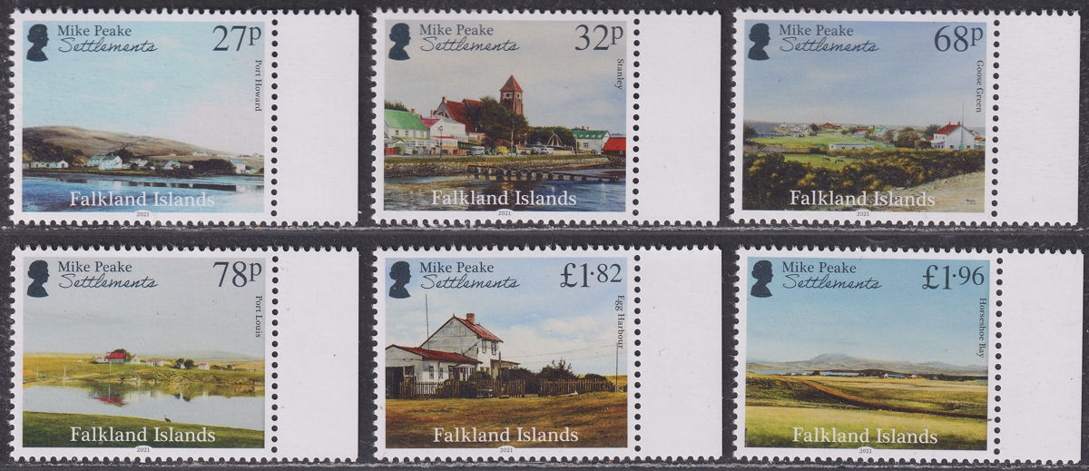 Falkland Islands 2021 QEII Paintings by Mike Peake Part 2 Set Mint SG1479-1484