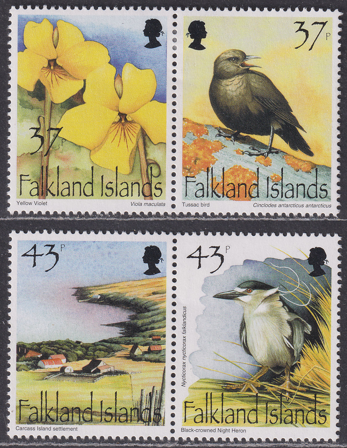 Falkland Islands 2001 QEII Carcass Island Set Mint SG909a-911a cat £18