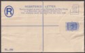Click for more photos and details Falkland Islands 1939 KGVI 4d Type II Registered Postal Stationery Cover Unused