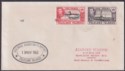 Click for more photos and details Falkland Islands KGVI 1962 2d, 1d Cover to Canada - Colonial Secretary