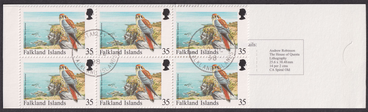 Falkland Islands 1998 Rare Visiting Birds Stamp Booklet CTO Used SG SB12