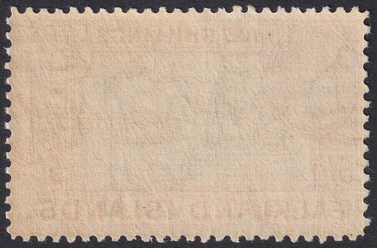 Falkland Islands 1938 KGVI 5sh Blue and Chestnut Mint SG161 cat £160