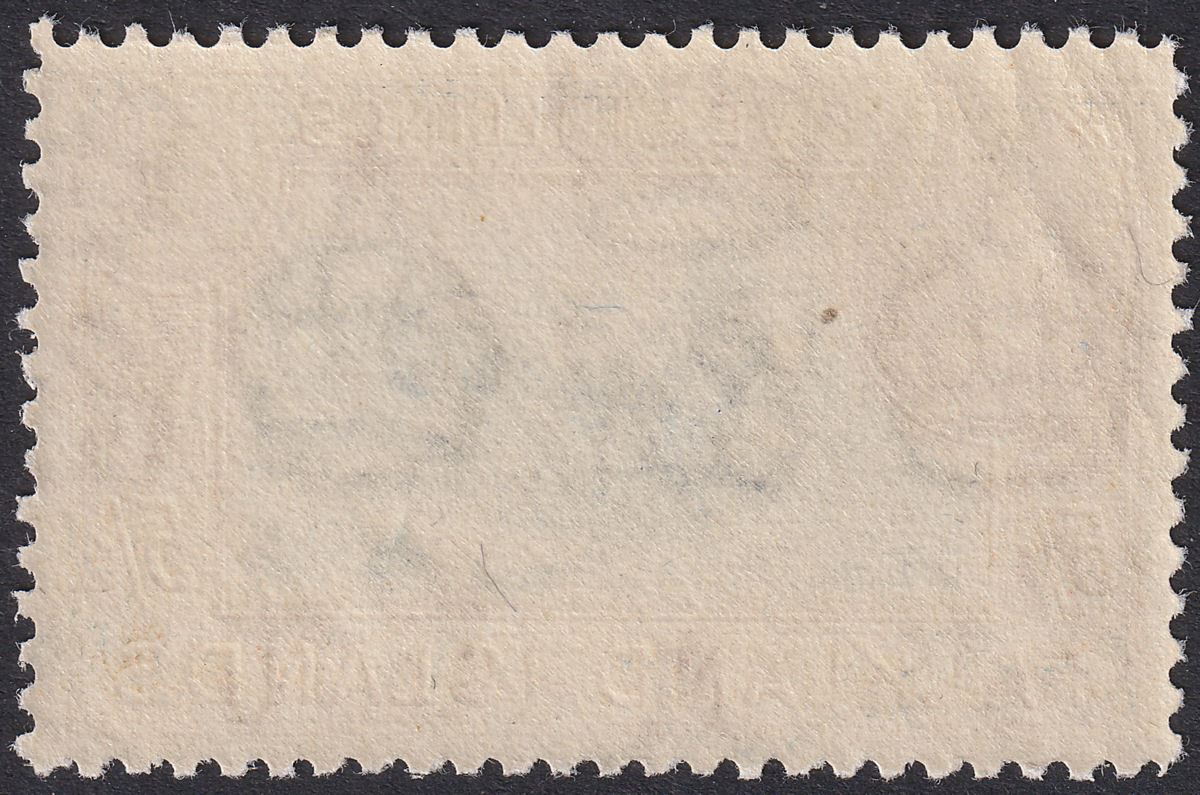 Falkland Islands 1949 KGVI 5sh Dull Blue and Yellow-Brown Mint SG161c cat £140