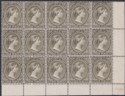 Falkland Islands 1895 QV 4d Olive-Black Corner Block of 15 Mint SG32 cat £240