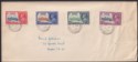 Click for more photos and details Falkland Islands 1935 KGV Silver Jubilee Set First Day Cover South Georgia