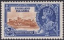 Click for more photos and details Falkland Islands 1935 KGV Silver Jubilee 2½d Flag on Turret Mint SG140d cat £500