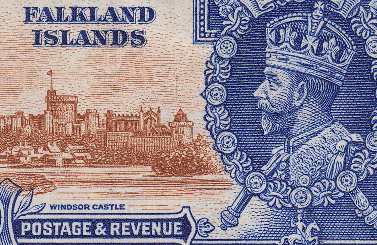 Falkland Islands 1935 KGV Silver Jubilee 2½d Flag on Turret Mint SG140d cat £500