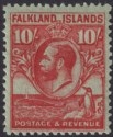 Click for more photos and details Falkland Islands 1929 KGV Whale Penguins 10sh Carm on Emerald Mint SG125 c£250