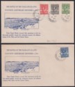 Click for more photos and details Falkland Islands 1934 KGV Whale Penguins to 2½d Used Battle Anniversary Covers