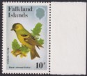 Click for more photos and details Falkland Islands 1982 QEII Passerines 10p watermark Upright UM Mint SG434w c£40