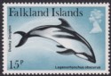Click for more photos and details Falkland Islands 1980 QEII Dolphins 15p watermark Inverted SG375w cat £90