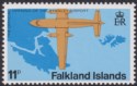 Click for more photos and details Falkland Islands 1979 QEII Stanley Airport 11p wmk Inverted Mint SG361w cat £50