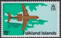 Click for more photos and details Falkland Islands 1979 QEII Stanley Airport 15p wmk Inverted Mint SG362w cat £70