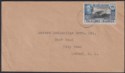 Click for more photos and details Falkland Islands 1949 KGVI Goose 2½d Black and Blue Used on Cover to UK SG152