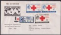 Click for more photos and details Falkland Islands 1963 QEII Red Cross First Day Cover Used to USA