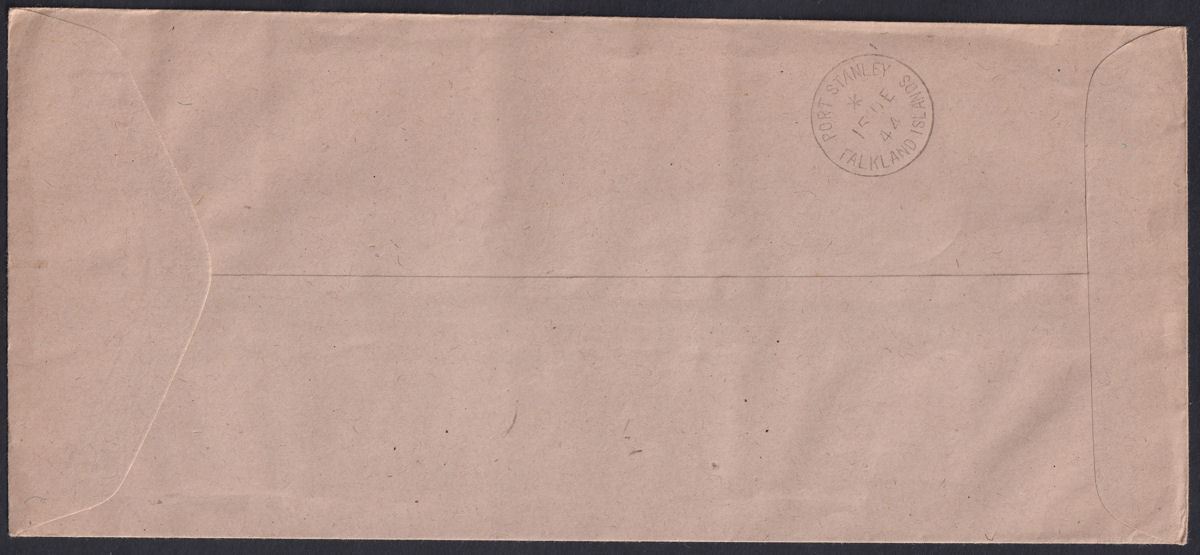 Falkland Islands Dependencies 1944 KGVI Sth Shetlands Opt Set Used Cover SG D1-8