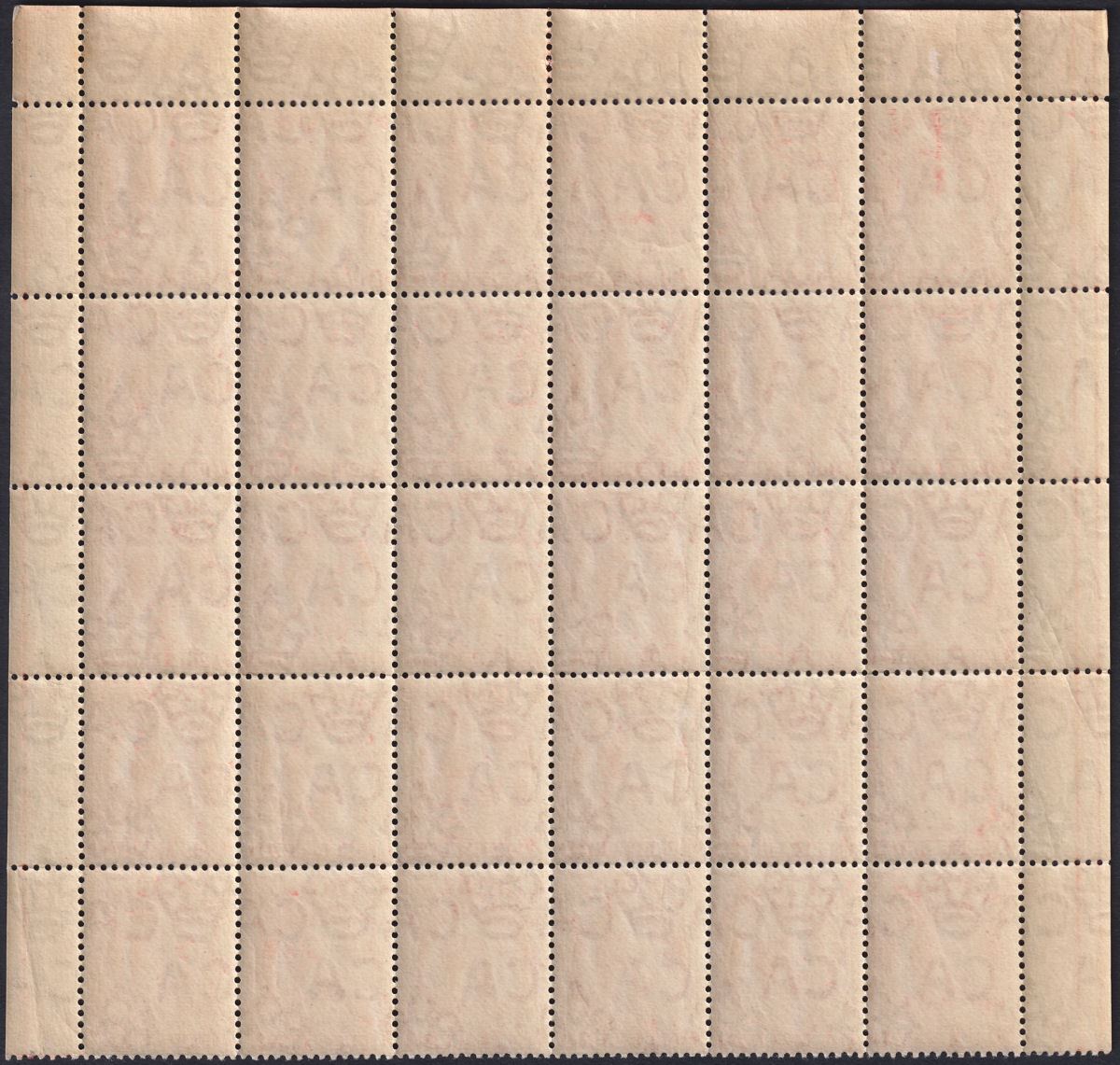 Falkland Islands 1912 KGV 1d Orange-Red Part Sheet of 30 Mint SG61 cat £150