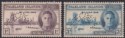Falkland Islands 1946 KGVI SPECIMEN Perf Victory Pair Mint SG164s-165s c£425 TNS