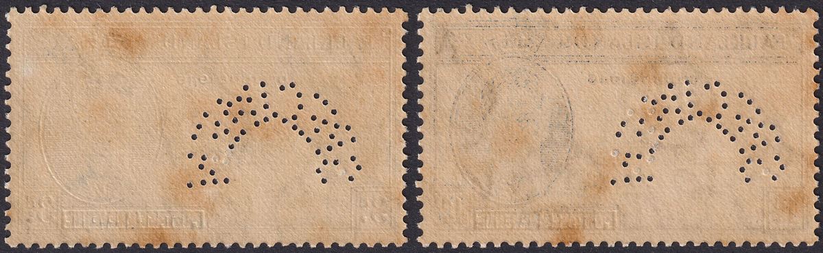 Falkland Islands 1946 KGVI SPECIMEN Perf Victory Pair Mint SG164s-165s c£425 TNS