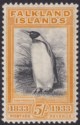 Falkland Islands 1933 KGV Centenary 5sh Blk + Yellow-Orange Mint SG136a cat£3250