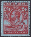Falkland Islands 1929 KGV Whale Penguins 2sh6d Carmine on Blue Mint SG123 cat£75