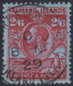 Falkland Islands 1929 KGV Whale Penguins 2sh6d Carmine on Blue Used SG123 cat£75