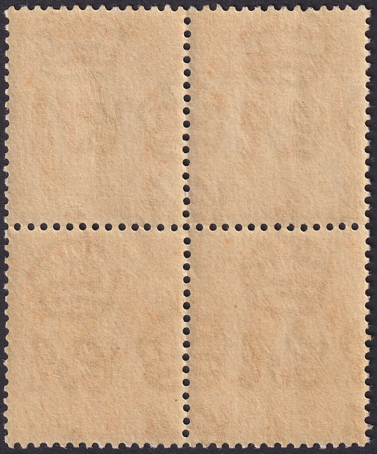 Falkland Islands 1925 KGV 6d Yellow-Orange Block of 4 UM Mint SG78 MNH cat £44