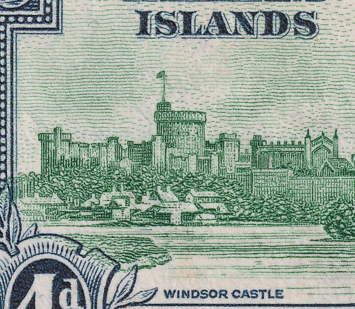 Falkland Islands 1935 KGV Jubilee 4d Double Flagstaff Unused SG141e c£1000 mint