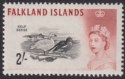 Falkland Islands 1966 QEII Birds 2sh Weak Entry DLR Mint SG204ab cat £750