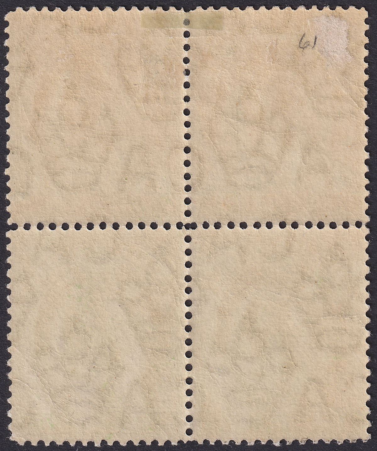 Falkland Islands 1914 KGV ½d Deep Yellow-Green Line Perf Block of 4 Mint SG60b