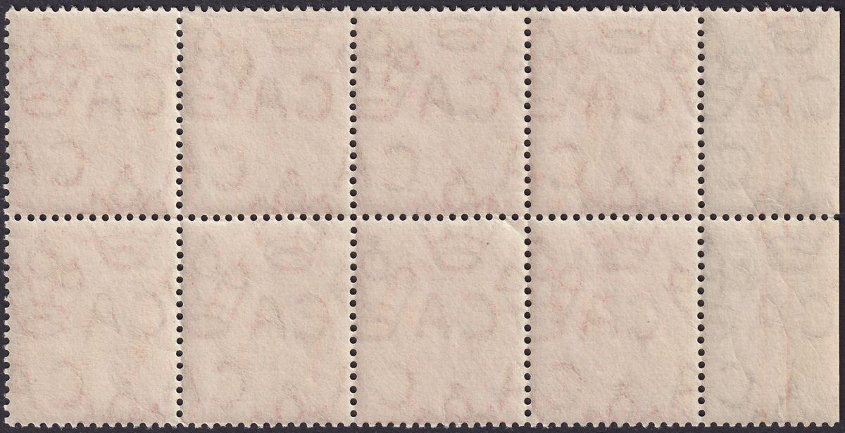 Falkland Islands 1919 KGV 1d Orange-Vermilion Block of 8 Mint SG61c cat £60