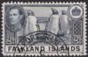 Falkland Islands 1938 KGVI Penguins 2sh6d Slate Used SG160 cat £25