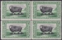 Falkland Islands 1933 KGV Centenary Marsh Ram ½d Block of 4 Mint SG127