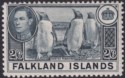 Falkland Islands 1949 KGVI Penguins 2sh6d Slate Mint SG160 cat £60