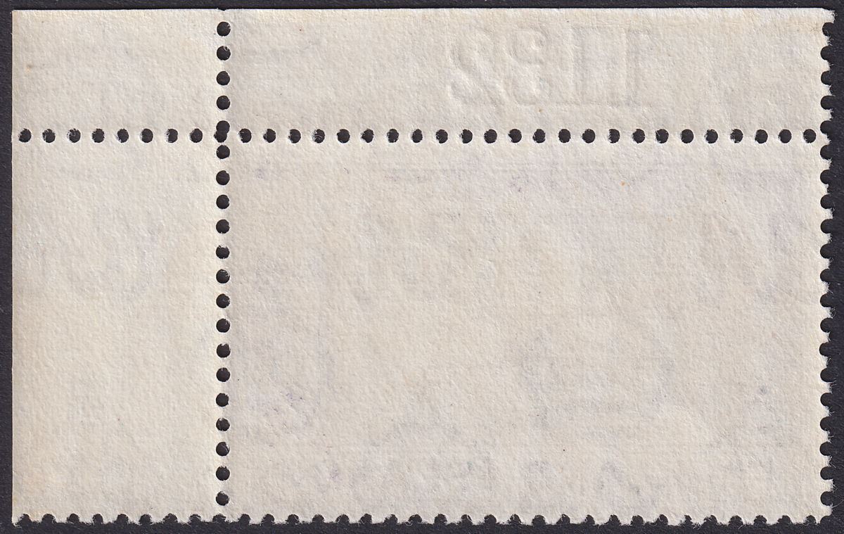 Falkland Islands 1938 KGVI 2d Black + Deep Violet w Sheet Number Mint SG149