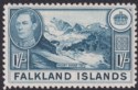 Falkland Islands 1944 KGVI 1sh Dull Blue UM Mint SG158b cat £38