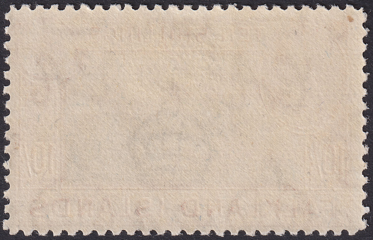Falkland Islands 1949 KGVI 10sh Black and Red-Orange Mint SG162b cat £140