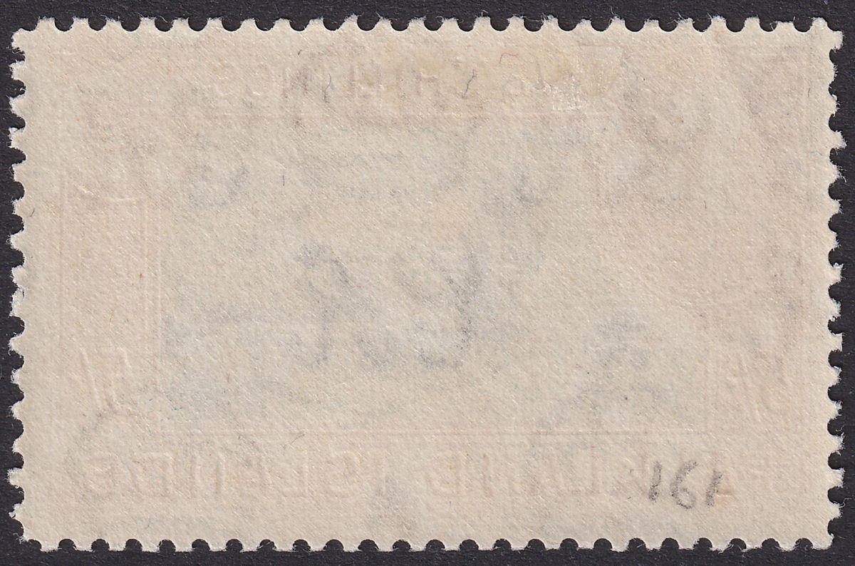Falkland Islands 1949 KGVI 5sh Dull Blue and Yellow-Brown Mint SG161c cat £140
