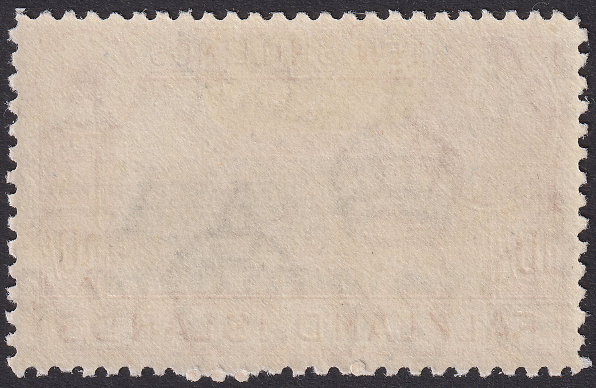 Falkland Islands 1949 KGVI 10sh Black and Red-Orange Mint SG162b cat £140