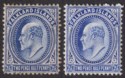 Click for more photos and details Falkland Islands 1912 KEVII 2½d Deep Blue Used SG46b cat £120 tones