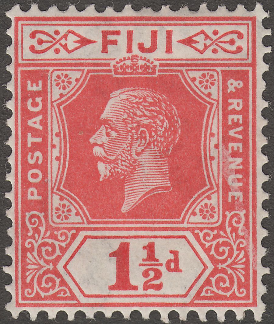 Fiji 1927 KGV 1½d Scarlet Mint SG232
