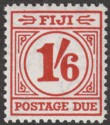Click for more photos and details Fiji 1940 KGVI Postage Due 1sh6d Carmine-Lake Mint SG D18