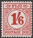 Fiji 1940 KGVI Postage Due 1sh6d Carmine-Lake Mint SG D18