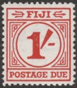 Click for more photos and details Fiji 1940 KGVI Postage Due 1sh Carmine-Lake Mint SG D17