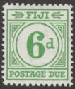 Fiji 1940 KGVI Postage Due 6d Emerald-Green Mint SG D16