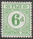 Click for more photos and details Fiji 1940 KGVI Postage Due 6d Emerald-Green Mint SG D16