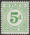 Click for more photos and details Fiji 1940 KGVI Postage Due 5d Emerald-Green Mint SG D15