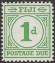 Fiji 1940 KGVI Postage Due 1d Emerald-Green Mint SG D11
